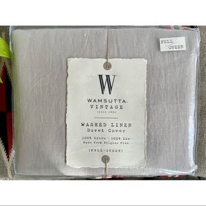 Wamsutta Vintage Linen Full/Queen Duvet Cover NIB